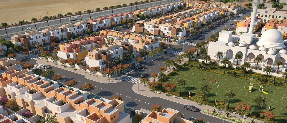 Diyar Al Hasa Housing Diyar Al Hasa housing facade by Ajwad Facade
