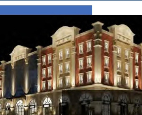 Commercial building Khamis Mushayt facade by Ajwad Facade
