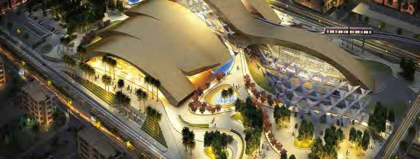 Riyadh Metro Western Station facade and glazing