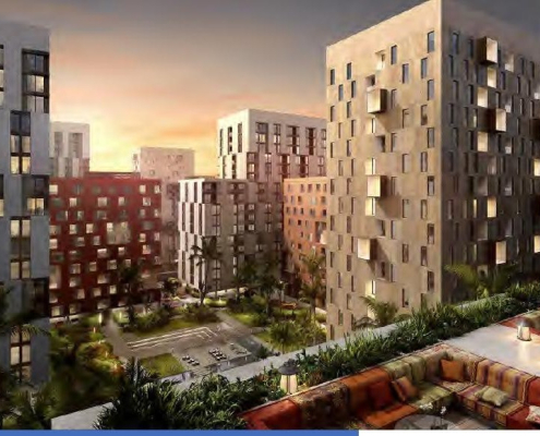 Tahlia Towers Jeddah curtain wall facade by Ajwad Facade